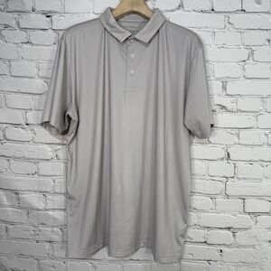 Mizzen + Main Phil Mickelson Golf Polo Shirt‎ Size XXL Short Sleeve Silver Gray